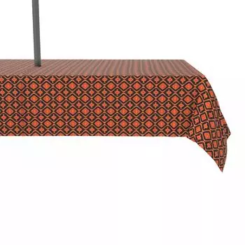 Водоотталкивающая, для наружного использования, 100 % полиэстер, 60x104 дюйма, икат Хэллоуин