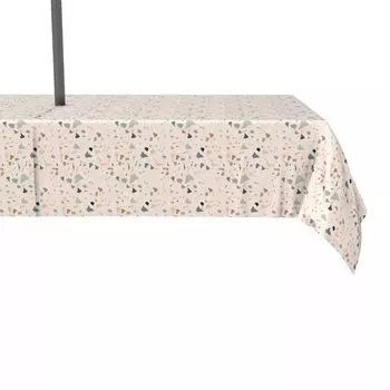 Водоотталкивающая, для наружного использования, 100% полиэстер, 60x120 дюймов, розовый терраццо
