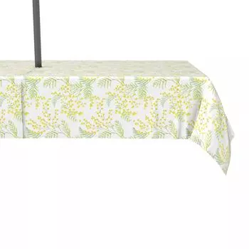 Водоотталкивающая, для наружного использования, 100% полиэстер, 60x120 дюймов, цветы мимозы