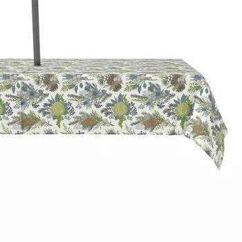 Водоотталкивающая, для наружного использования, 100 % полиэстер, 60x120 дюймов, зимний цветочный узор