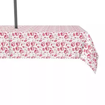 Водоотталкивающая, для наружного использования, 100 % полиэстер, 60x120 дюймов, розовый цветочный дизайн