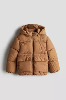 Водоотталкивающая куртка-пуховик H&M, оранжевый