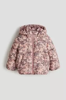 Водоотталкивающая куртка-пуховик H&M, розовый