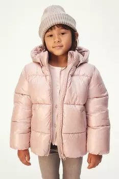 Водоотталкивающая куртка-пуховик H&M, розовый