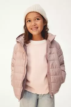 Водоотталкивающая куртка-пуховик H&M, розовый