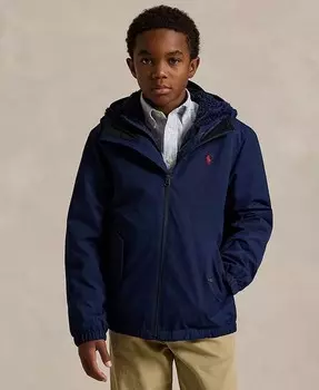 Водоотталкивающая куртка с капюшоном унисекс P-слой 1 Polo Ralph Lauren, розовый