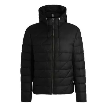 Водоотталкивающая куртка с монограммой Double B BOSS, черный