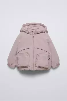 Водоотталкивающая куртка ZARA, розовый