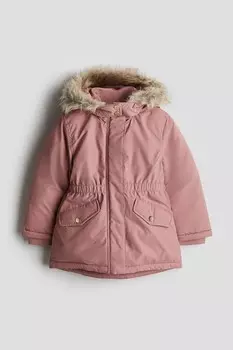Водоотталкивающая парка H&M, розовый