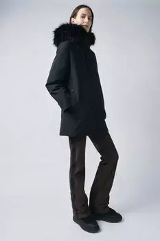 Водоотталкивающая пуховая куртка коллекция zw ZARA, черный