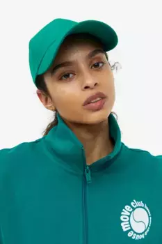 Водоотталкивающая спортивная кепка с козырьком H&M, зеленый