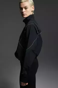 Водоотталкивающая спортивная куртка H&M, черный