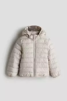 Водоотталкивающая стеганая куртка H&M, коричневый