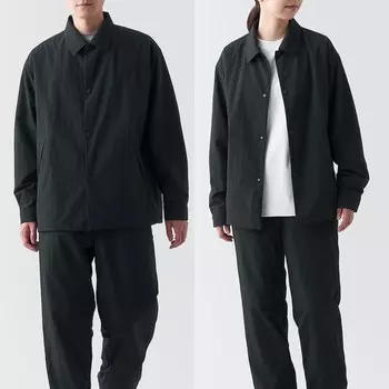 Водоотталкивающая термокуртка MUJI, черный