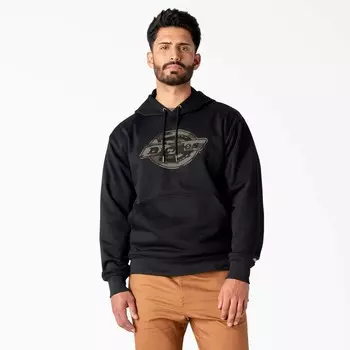 Водоотталкивающая толстовка с камуфляжным логотипом Dickies, цвет Black (Kbk)