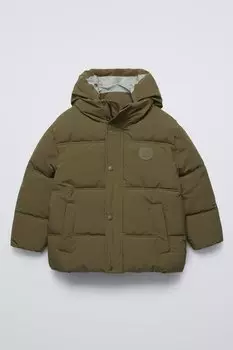 Водоотталкивающее пальто с этикеткой ZARA, хаки