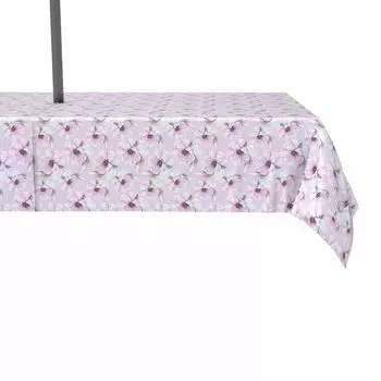 Водоотталкивающее покрытие, для наружного использования, 100 % полиэстер, 60x84 дюйма, мазок кистью, фиолетовые цветы