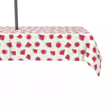 Водоотталкивающее покрытие, для наружного использования, 100 % полиэстер, 60x104 дюйма, цитрусовое, летнее время.