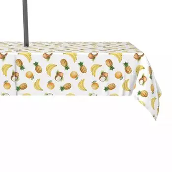 Водоотталкивающее покрытие, для улицы, 100 % полиэстер, 60 x 120 дюймов, бананы, ананасы и апельсины.