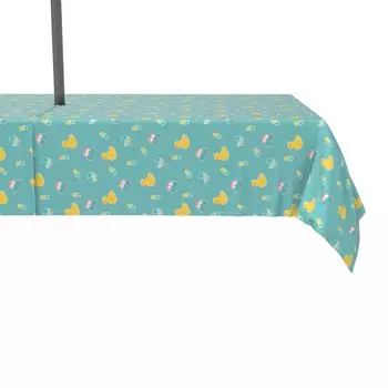 Водоотталкивающее покрытие, для улицы, 100 % полиэстер, 60x104 дюйма, Little Ducks Design