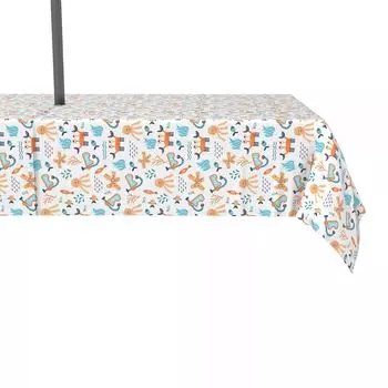 Водоотталкивающее покрытие, для улицы, 100 % полиэстер, 60x120 дюймов, нарисованные вручную морские обитатели.