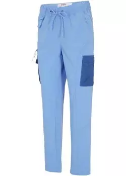 Водоотталкивающие функциональные брюки с удобным поясом без щиколотки Bpc Bonprix Collection, синий