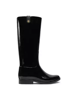 Водоотталкивающие сапоги Tommy Hilfiger de agua Th Stud Rubber Long Rainboot FW0FW08185 Negro, черный