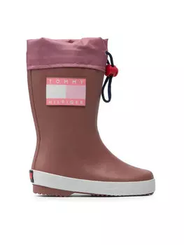 Водоотталкивающие сапоги Tommy Hilfiger Rain Boot T3X6-30766-0047, розовый