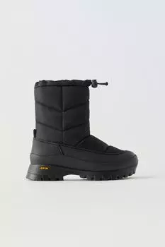 Водоотталкивающие стеганые ботинки vibram ZARA, черный