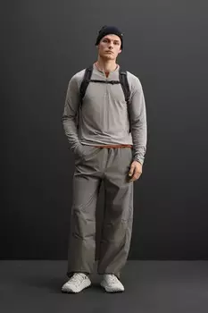 Водоотталкивающие технические брюки ZARA, серый