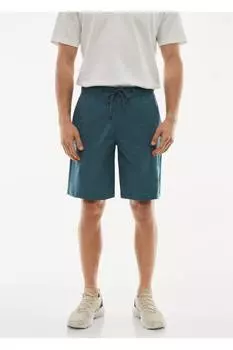 Водоотталкивающие технические шорты-бермуды Mango, синий