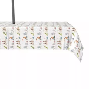 Водоотталкивающий материал, для улицы, 100 % полиэстер, 60x84 дюйма, Animals on Bikes Design