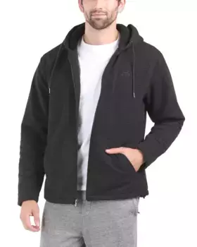 Водостойкая куртка из текстурированного флиса New Balance, черный