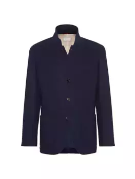 Водостойкая легкая кашемировая куртка Brunello Cucinelli, цвет cobalt