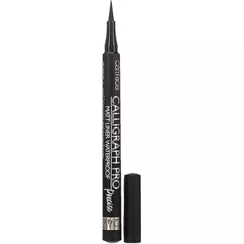 Водостойкая подводка для глаз Calligraph Pro Precision 24H Matt Liner, 1,2 мл, 010, насыщенный черный, Catrice