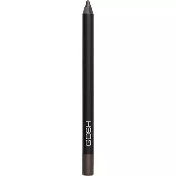 Водостойкая подводка для глаз и кайал Velvet Touch Мягкий кремовый карандаш для глаз с высокой пигментацией Стойкий Витамин Е Масло жожоба Веганский Без отдушек 017 Мятежный коричневый Gosh