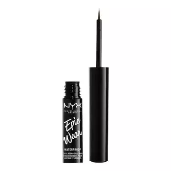 Водостойкая подводка для глаз и жидкость для боди-арта Nyx epic wear с ручкой NYX Professional Makeup, цвет 02, 3,5 мл