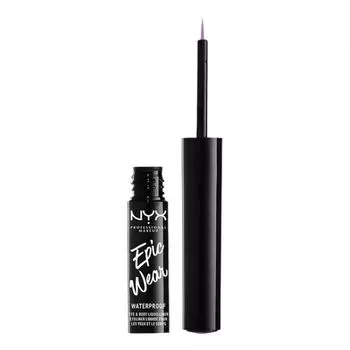 Водостойкая подводка для глаз и жидкость для боди-арта Nyx epic wear с ручкой NYX Professional Makeup, цвет ewspll06, 3,5 мл