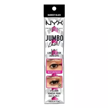 Водостойкая подводка и клей для накладных ресниц Jumbo Lash, Nyx Professional Makeup