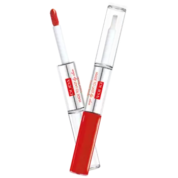 Водостойкая помада 018 имперский красный Pupa Made To Last Lip Duo, 2х4 мл