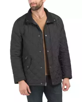 Водостойкая стеганая куртка Barn Cole Haan Signature, черный