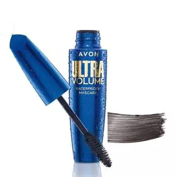 Водостойкая тушь для ресниц Avon Mark Ultra Volume - коричнево-черный - 10 мл