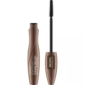 Водостойкая тушь для ресниц Glam & Doll Volume Brown Catrice