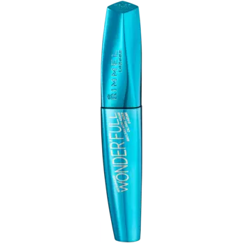 Водостойкая тушь для ресниц с аргановым маслом черная Rimmel Wonder'Full, 11 мл