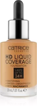 Водостойкая жидкая основа с матовой отделкой Catrice HD Liquid Coverage Foundation, 066 Warm Toffee 30 ml