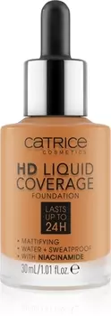 Водостойкая жидкая основа с матовой отделкой Catrice HD Liquid Coverage Foundation, 082 Warm Caramel 30 ml