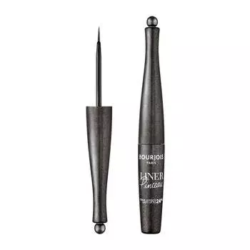 Водостойкая жидкая подводка для глаз 08 Noir surrealiste, 2,5 мл Bourjois, Liner Pinceau