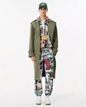 Водостойкие спортивные штаны спортивного костюма Lacoste, белый