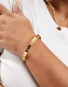 Водостойкий браслет из нержавеющей стали ASOS DESIGN Curve с небесным узором
