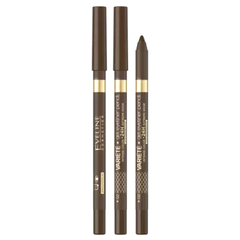 Водостойкий гелевый карандаш для глаз 02 коричневый Eveline Cosmetics Varit, 9 мл